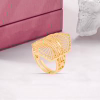 خاتم بديل الذهب تصميم المروحة