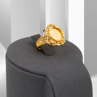 خاتم بديل الذهب زهرة الملكة