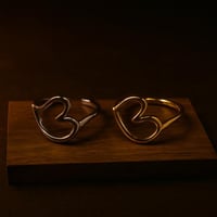 خاتم فضة - القلب