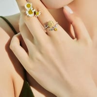 خاتم فضة - دوار الشمس الملكي