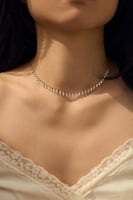 سلسلة فضة - قطرات الندى