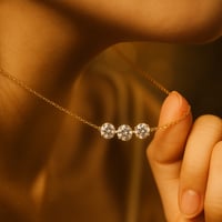 سلسلة فضة - ثري غليمر