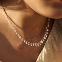 سلسلة فضة - قطرات الندى