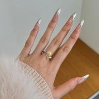 خاتم فضة - دوار الشمس الملكي