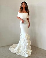 فستان بيلسان ازرق _ ابيض