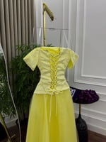 فستان منى اصفر