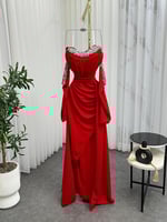 فستان بلقيس احمر