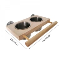 تغذية الكؤوس المعلقة للقفص مع مجثم للطيور