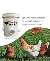 تغذية دجاج متكاملة بفتحة عملية و4 مداخل