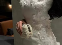 فستان الوردة البيضاء