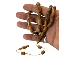 سبحة خشب كوك برميلي-خراطة مصرية فاخرة