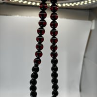 سبحة بكلايت بلجيكي حرباء لونين اسود واحمر