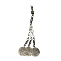 كركوشة أنتيمون مطلية فضة بصياغة قديمة – تعليقة سبح...