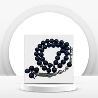 سبحة عقيق برازيلي كحلي فلكي