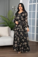 فستان مشجر طويل