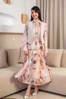 طقم الكتان المطبوع 3 قطع: إطلالة ربيع/صيف متكاملة...