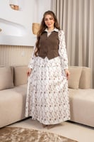 طقم ثلاث قطع مشجر