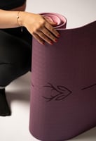 حصيرة يوغا مزدوجة اللون (موف - وردي)