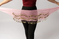 حزام خصر بجنيهات صغيرة (وردي)