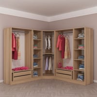 خزانة ملابس زاوية مودرن | خشب شيبورد اسباني | تصمي...