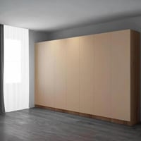 خزانة ملابس فاخرة | 350 سم × 220 سم | 7 أبواب مفصل...