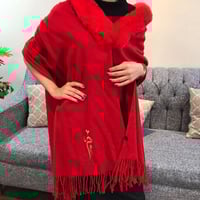 وشاح شتوي أنيق ودافئ _ متجر همسا