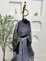 فستان قصير ناعم مع لون مموج أنيق