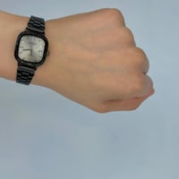 كاسيو LTP نسائي اسود - رصاصي