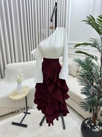 فستان ميد باربي طقم قطعتين فاخرة