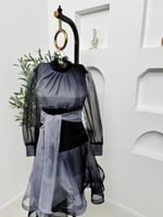 فستان قصير ناعم مع لون مموج أنيق