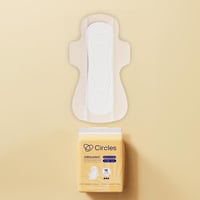 سيركلز فوط صحية بغطاء من القطن العضوي عادية بالأجن...