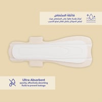 سيركلز فوط صحية بغطاء من القطن العضوي ليلية فائقة...