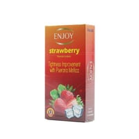 انجوي واقي ذكري فراولة - 12 قطعة