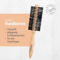 تيتانيا فرشاة شعر خشبية مستديرة – موديل 2827