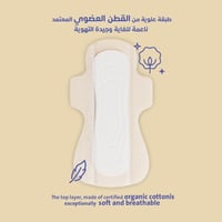 سيركلز فوط صحية بغطاء من القطن العضوي كبيرة بالأجن...