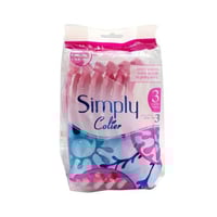 كولير سيمبلي 3 شفرات حلاقة للنساء - استخدام مرة وا...