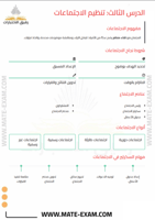 ملخص السكرتارية والادارة المكتبية ثالث ثانوي مسارا...