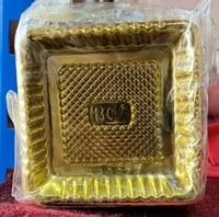 موس كيك بلاستيك مربع ذهبي Golden Square Plastic Mo...