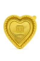 موس كيك بلاستيك قلب ذهبي Gold Heart Plastic Mousse...