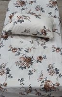 مفرش سرير مطاط نفر قطعتين