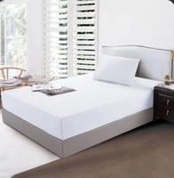 مفرش سرير مطاط نفر قطعتين