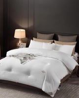 طقم مفروشات سرير نوتين – مصنوعة 100% من القطن الطب...