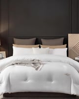 لحاف هيلتون – حشو ميكروفايبر فاخر وكيس خارجي قطن ط...