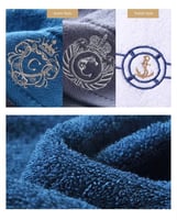 طقم مناشف أوستن – منشفة حمام ومنشفة يد مصنوعة من ا...