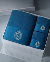 طقم مناشف أوستن – منشفة حمام ومنشفة يد مصنوعة من ا...