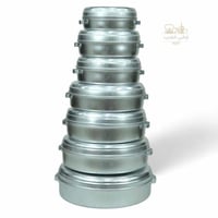 طقم مطبقيات معدن مسطح 7 حبات