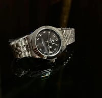 ساعة كوارتز كلاسيكية للرجال ميناء اسود