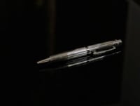 قلم كارتير سانتوس فضي نقاط ذهبي