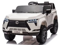 سيارة لكزس-كهربائية للاطفال بجهاز تحكم عن بعد-ابيض