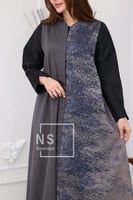 عباية مشجّر مُدرّج اللون بنثرات الكريستال التي تضي...